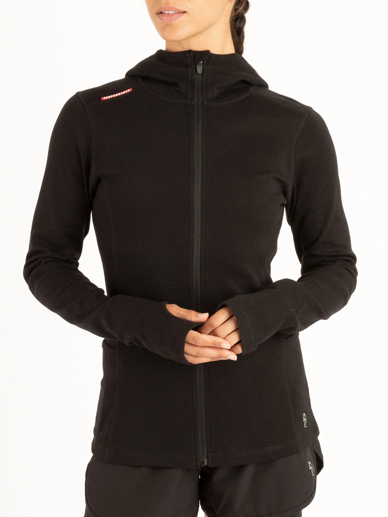 WOMENS BARBELL WORKOUT ZIP HOODIE - Image 2