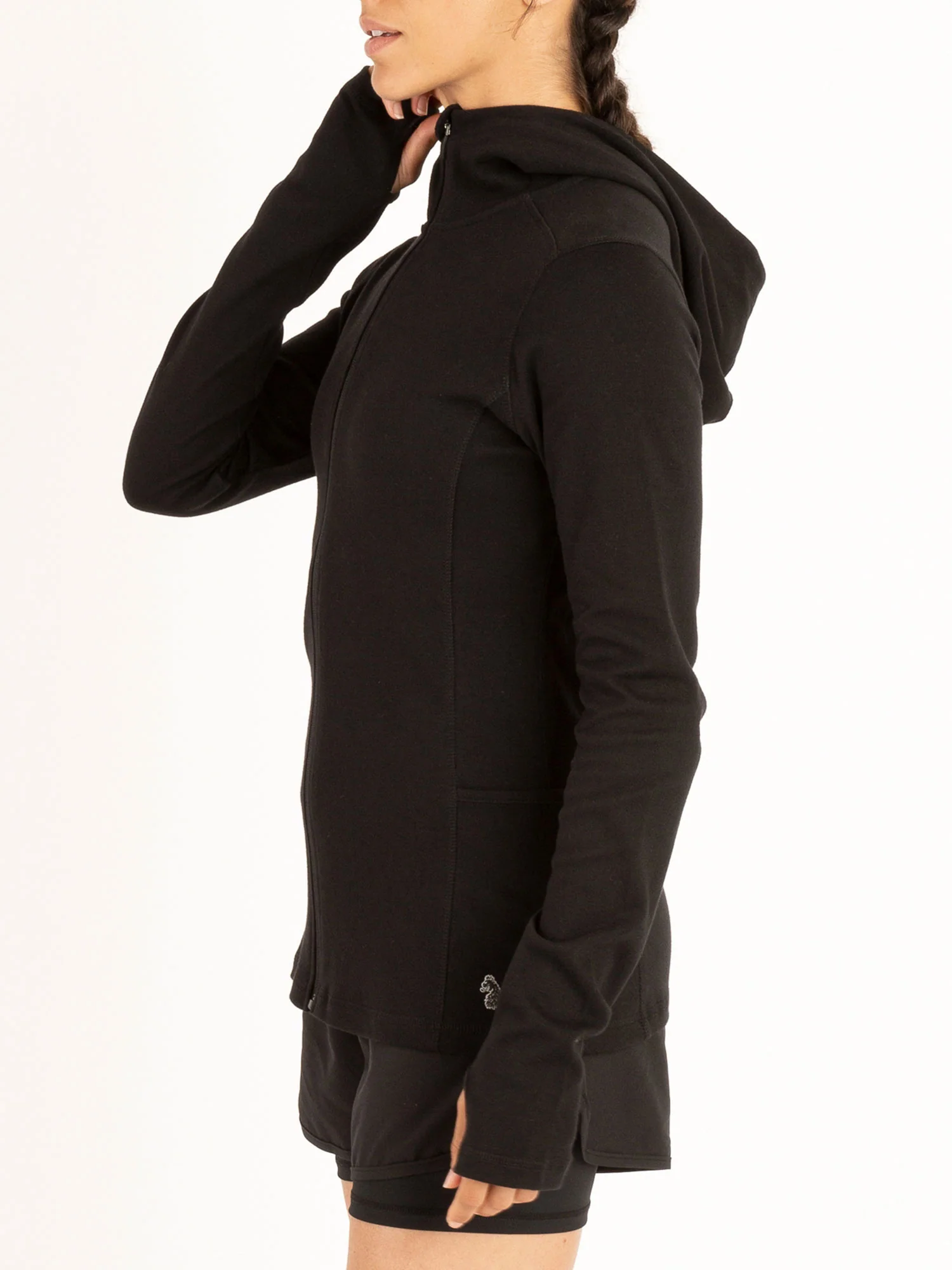 WOMENS BARBELL WORKOUT ZIP HOODIE - Image 4