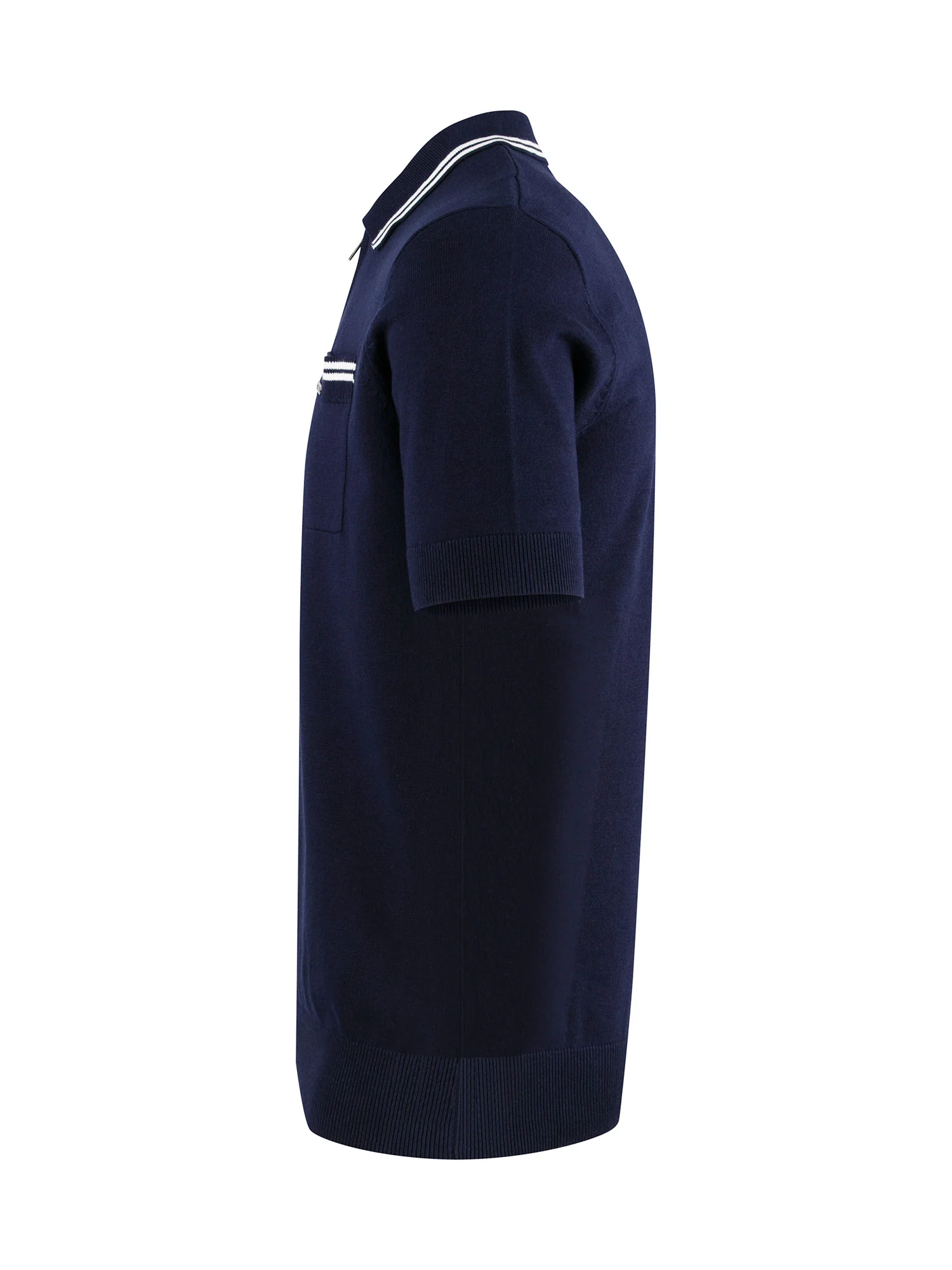 SEBACO KNITTED ZIP POLO - Image 3