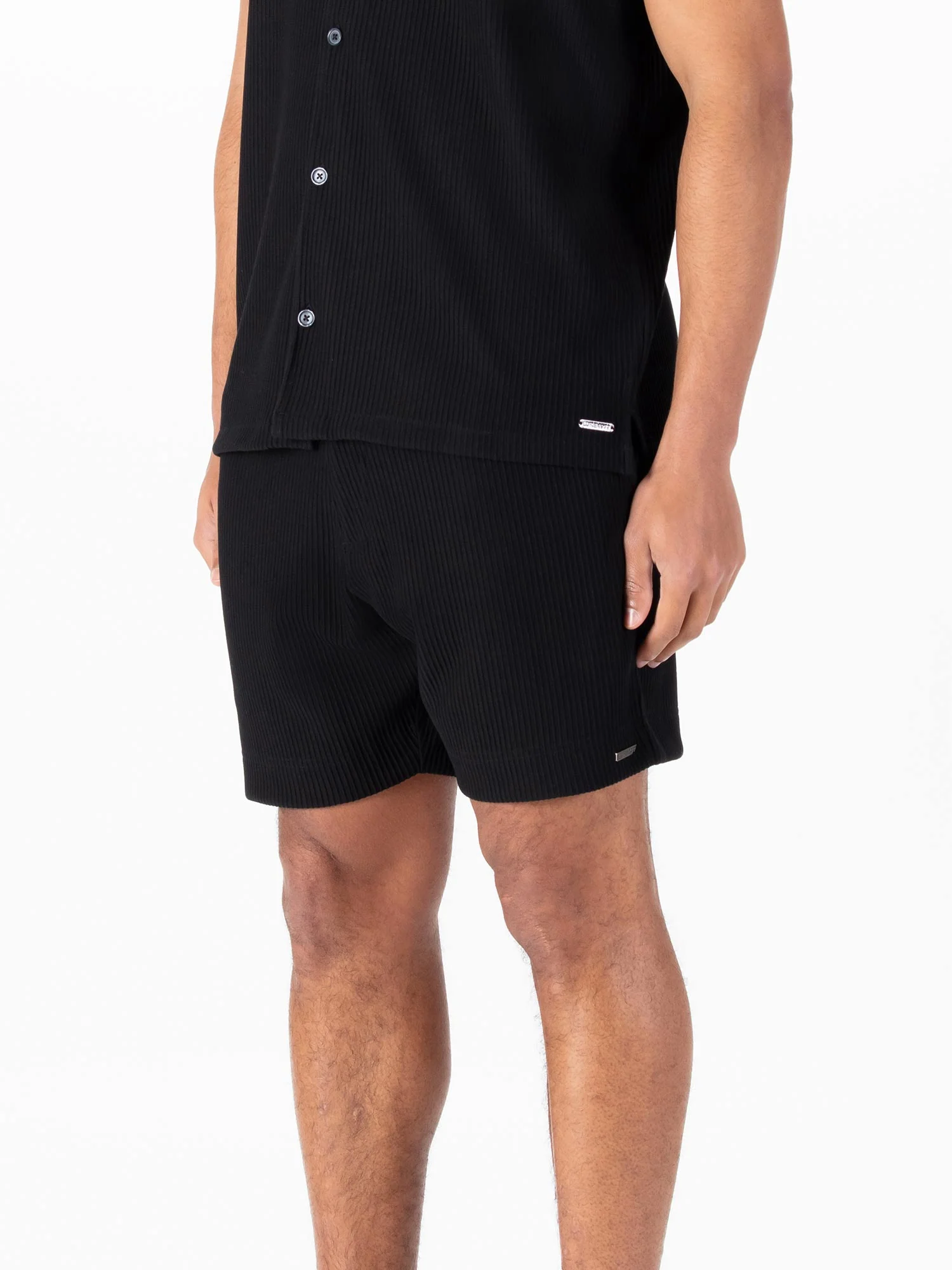 HELSTON RIBBED TEXTURED SHORTS - Image 2