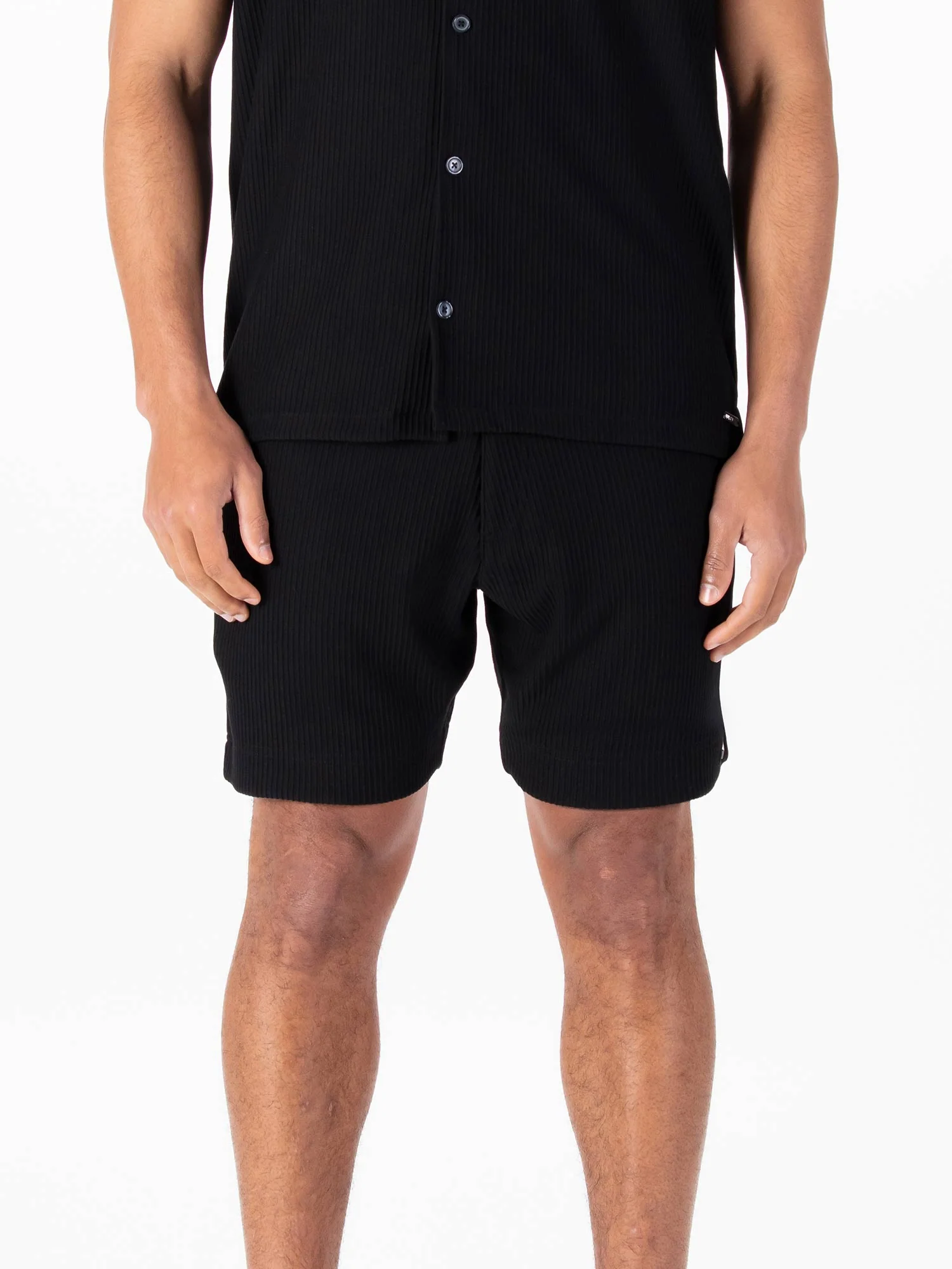 HELSTON RIBBED TEXTURED SHORTS - Image 3