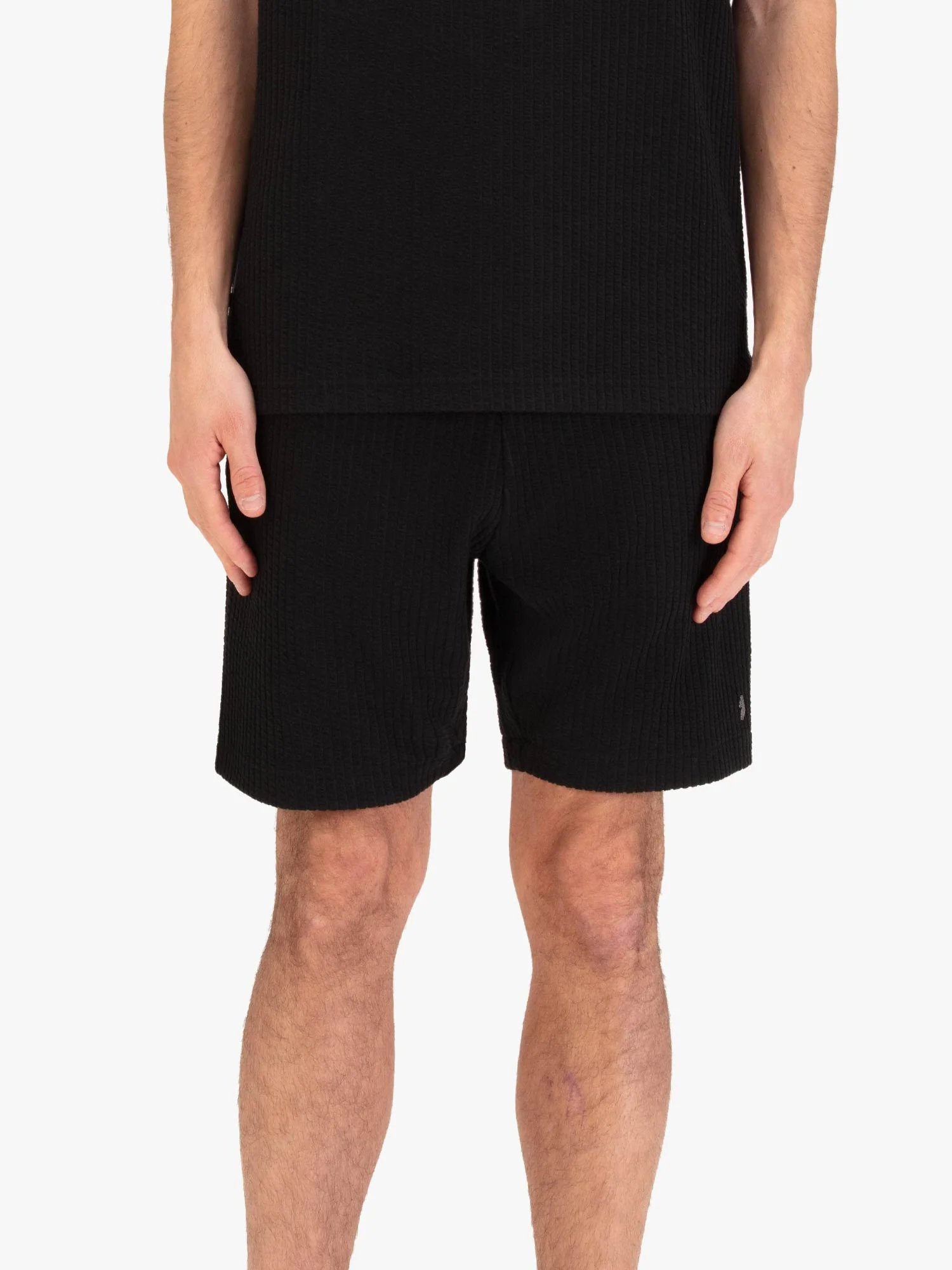 WAFFLE TEXTURED SHORTS - Image 3