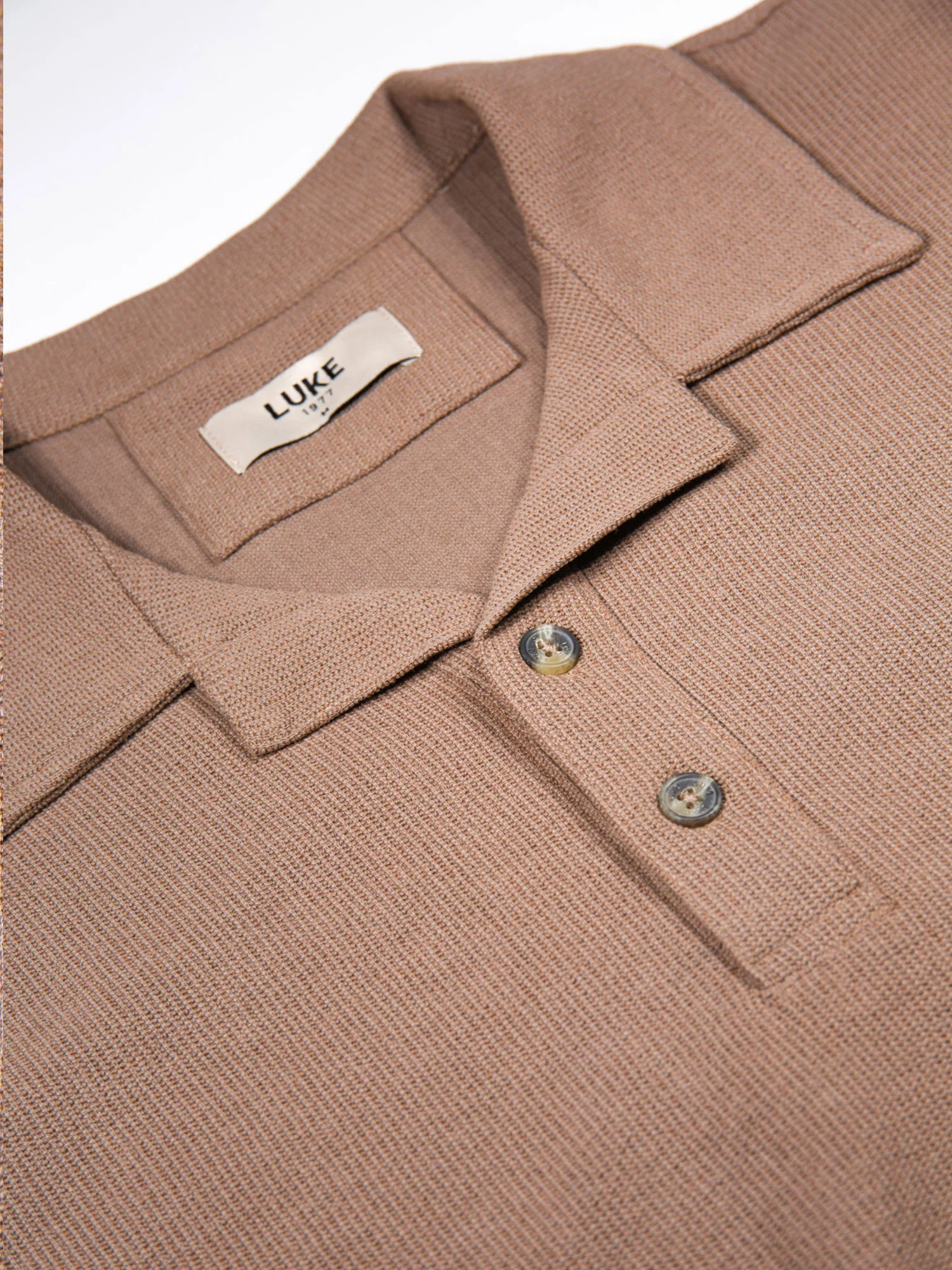 MADERAS TEXTURED WAFFLE POLO - Image 4