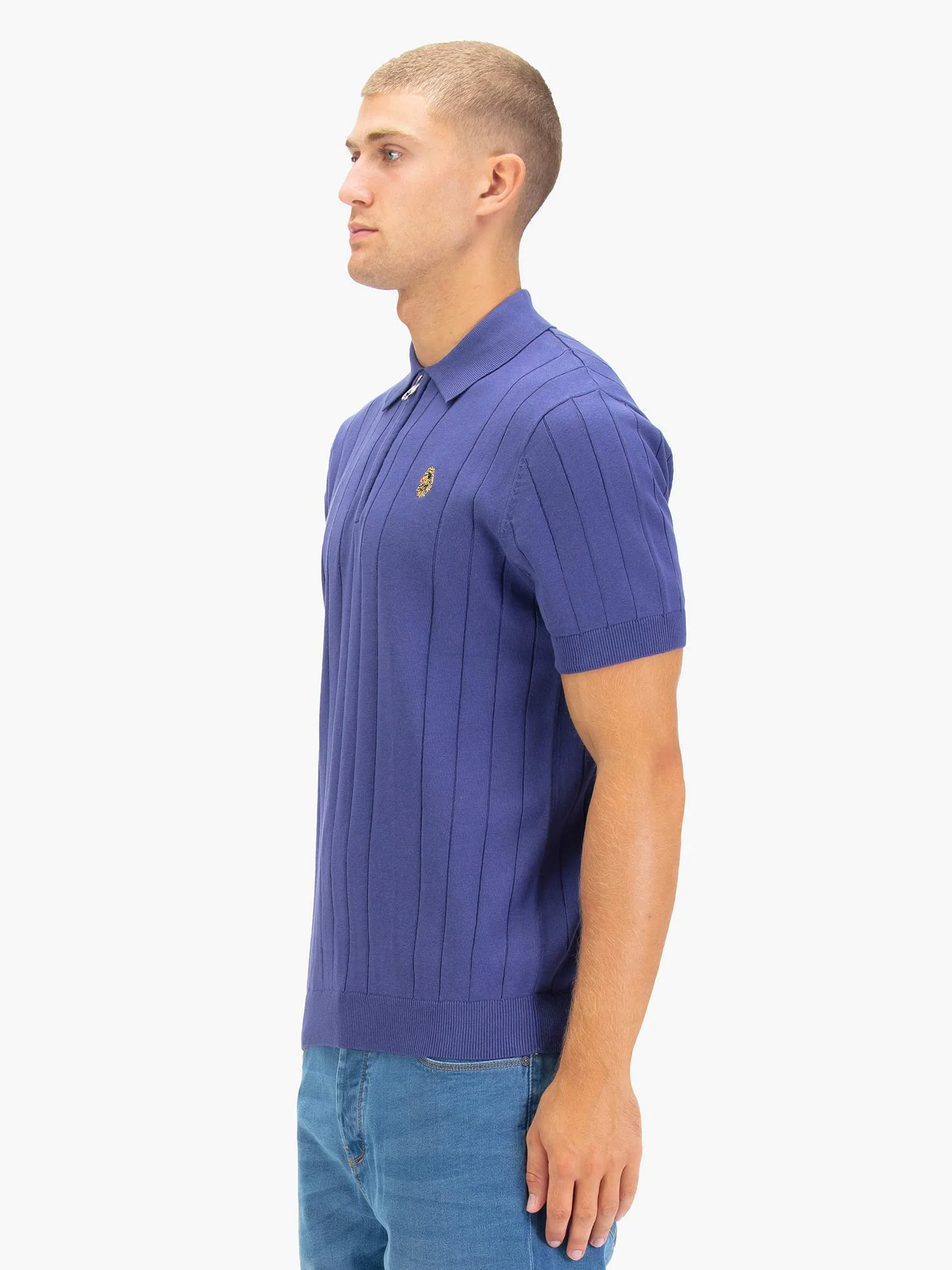 RIB EYE KNITTED POLO - Image 3